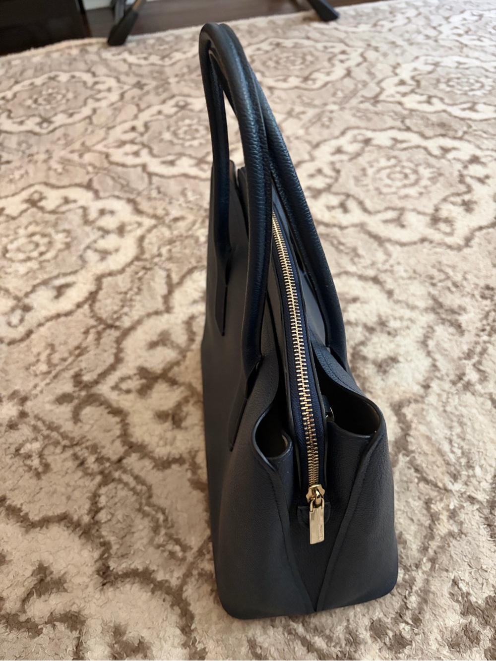 Kate Spade Large Margaux Satchel in Navy - Picture 5 of 8